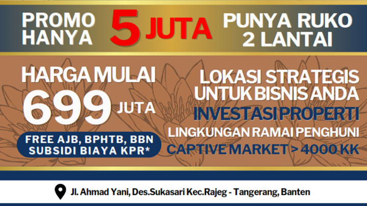 promo dan harga ruko griaya artha sukasari